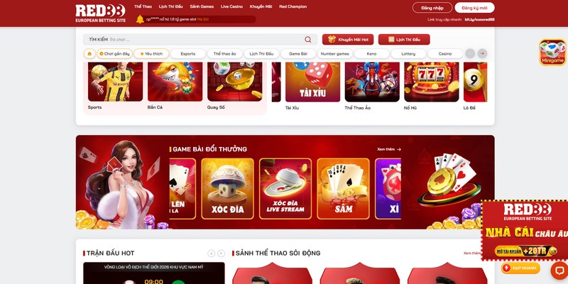 Các sảnh cá cược tại web cung cấp một loạt các trò chơi đa dạng